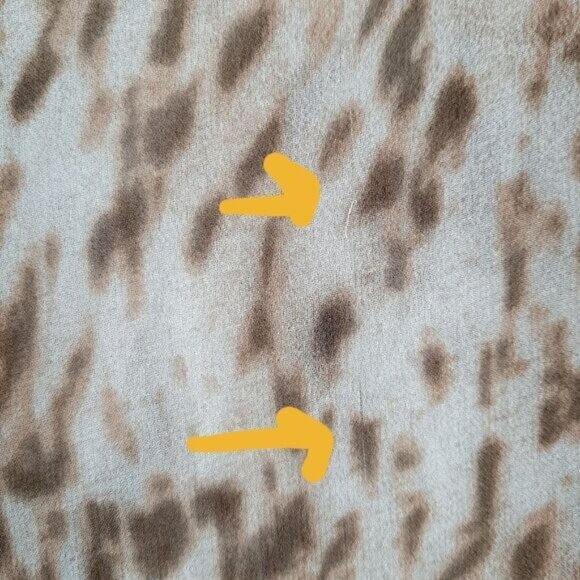 CLUB MONACO 100% Silk Semi-Sheer Lightweight Blouse Top Cheetah Sz XS Flawed - Picture 12 of 15